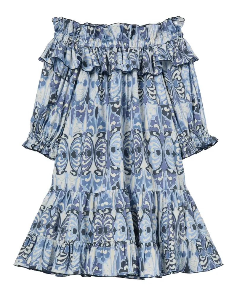 La DoubleJ Breakfast Minikleid - Blau Blau