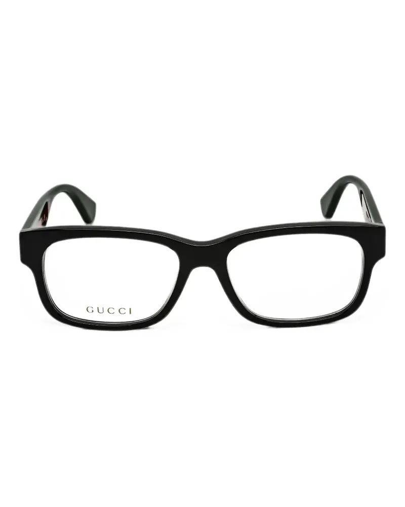 Gucci rectangle-frame glasses - Schwarz Schwarz