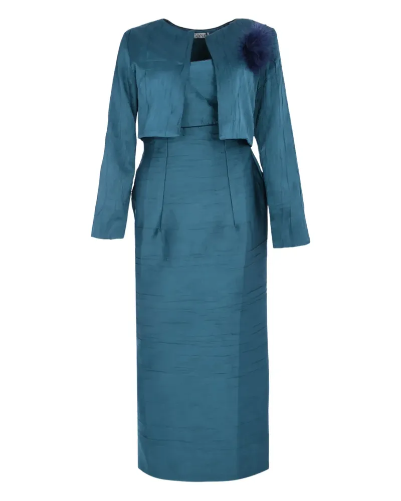 Baruni seam-detail maxi dress (set of two) - Blau Blau