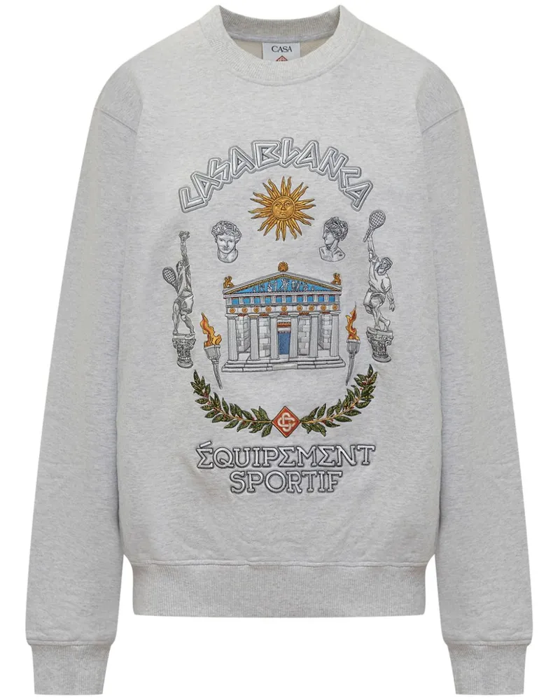 Casablanca Paris Le Temple Sweatshirt - Grau Grau