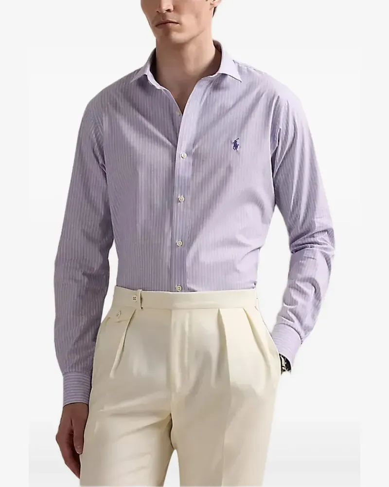 Ralph Lauren striped long-sleeve shirt - Violett Violett