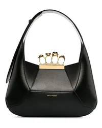 Alexander McQueen Mini Jewelled Handtasche Schwarz