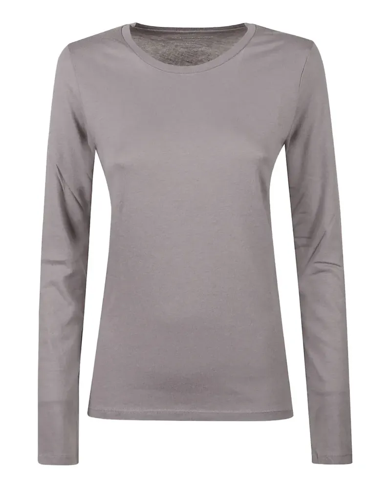 Majestic Klassisches Langarmshirt - Grau Grau