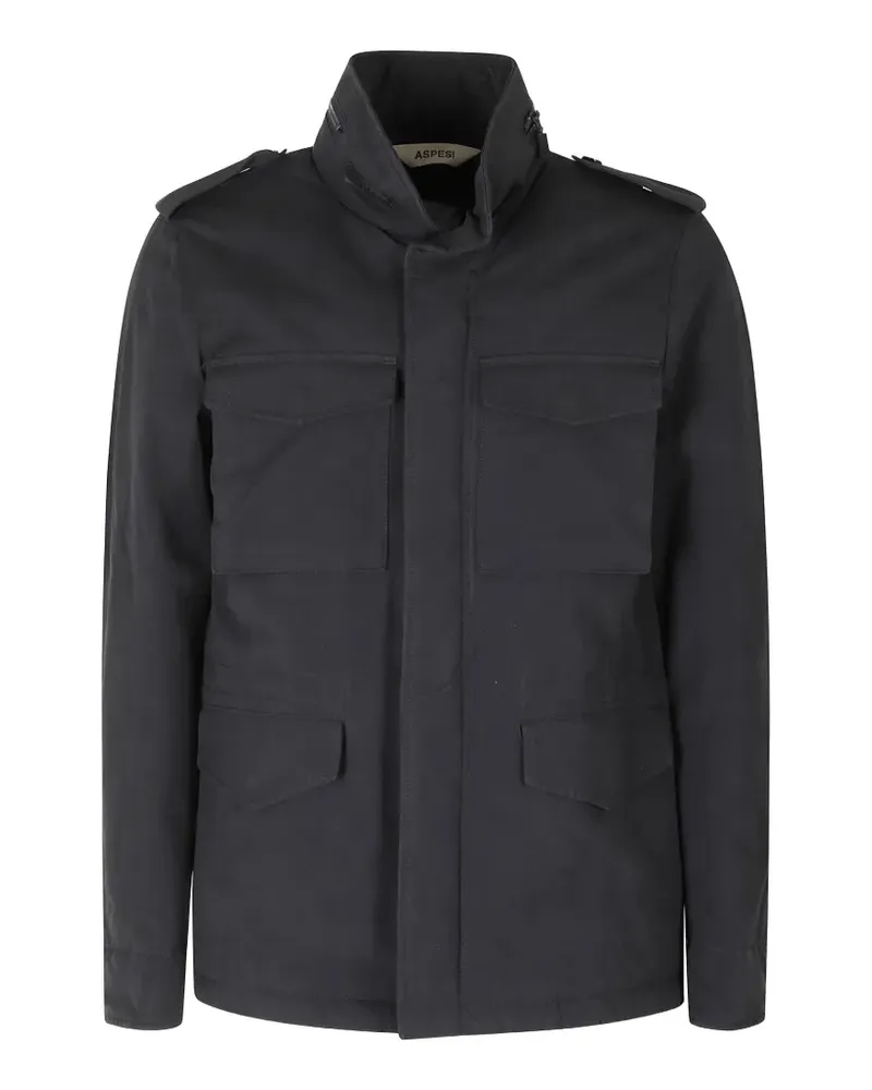 ASPESI epaulette-detail multi-pocket jacket - Blau Blau