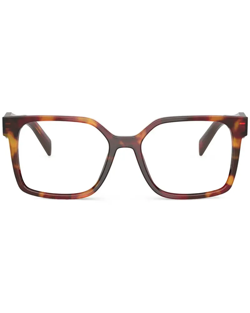 Prada Brille mit eckigem Gestell - Braun Braun