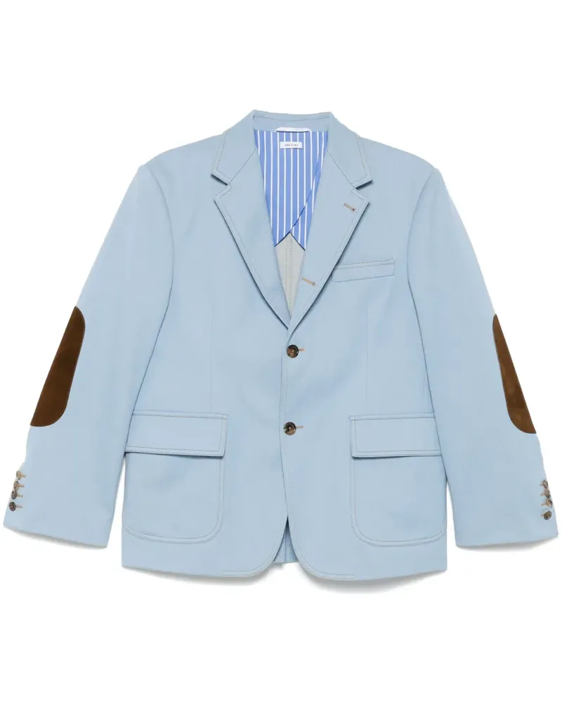 Thom Browne Jeansblazer mit Ellenbogen-Patches - Blau Blau