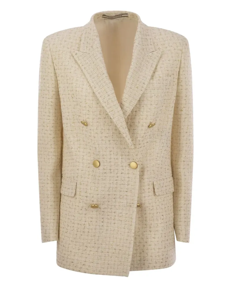 Tagliatore Doppelreihiger Blazer - Nude Nude