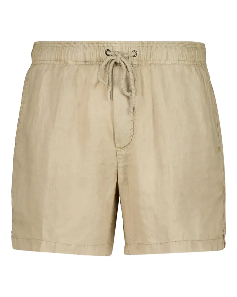 James Perse drawstring linen shorts - Nude Nude
