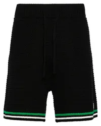 Casablanca Paris Gehäkelte Tennis-Shorts Schwarz