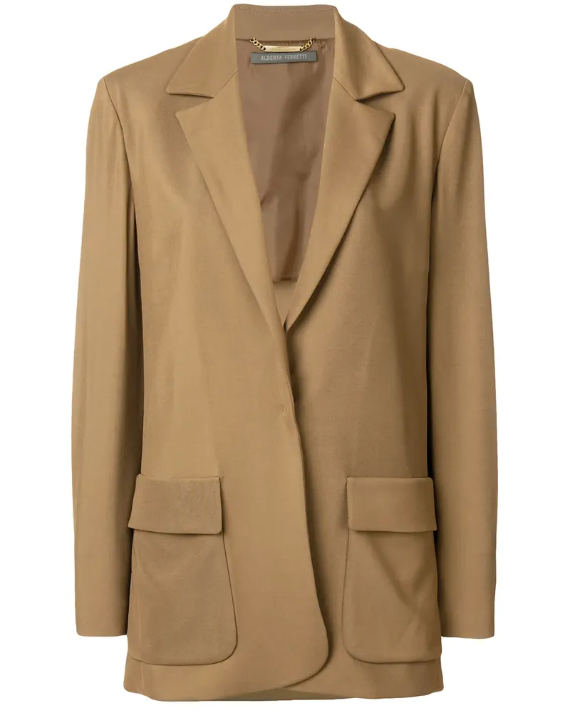 Alberta Ferretti Blazer ohne Futter - Braun Braun