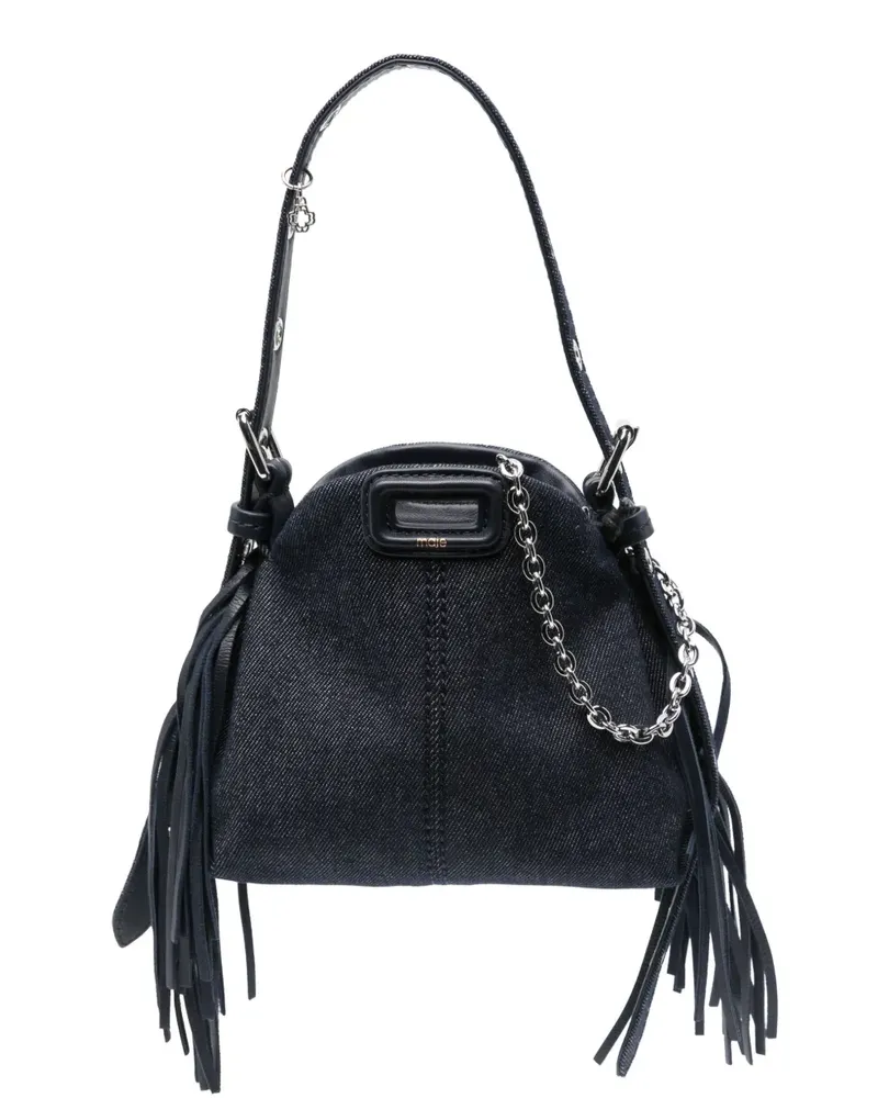 Maje Miss M Micro Jeans-Tasche - Blau Blau