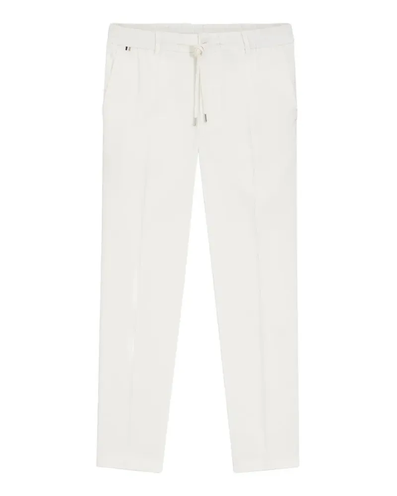 HUGO BOSS Kane1 straight-leg trousers - Weiß Weiß