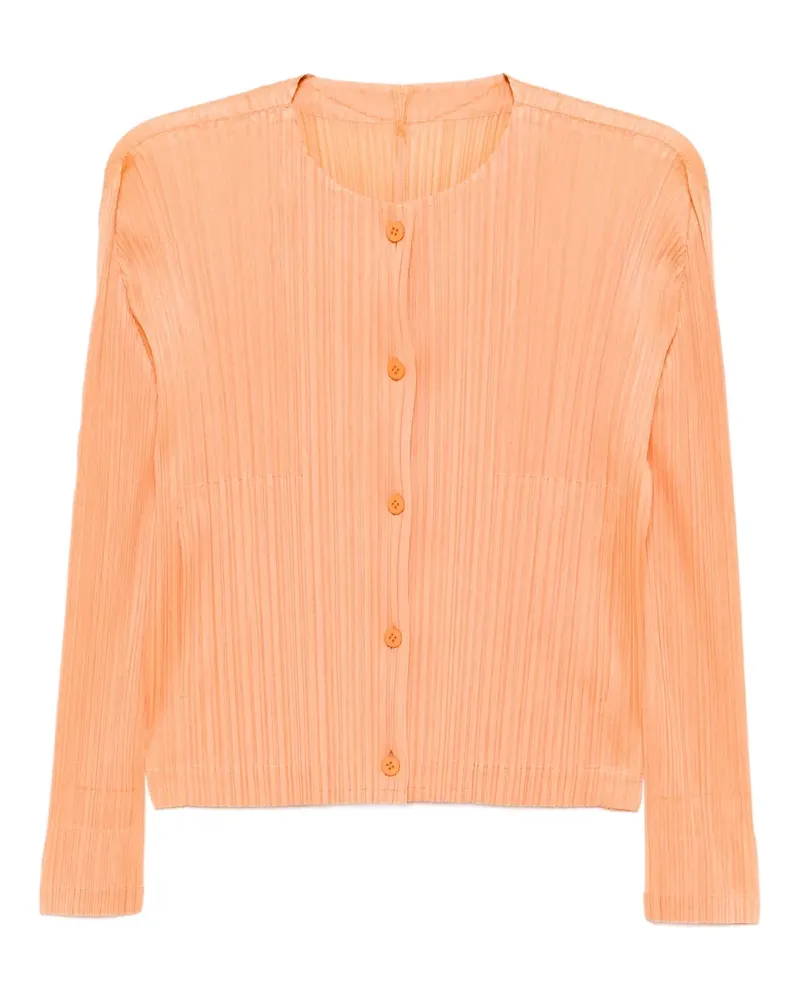 Issey Miyake Plissiertes MC August Hemd - Orange Orange