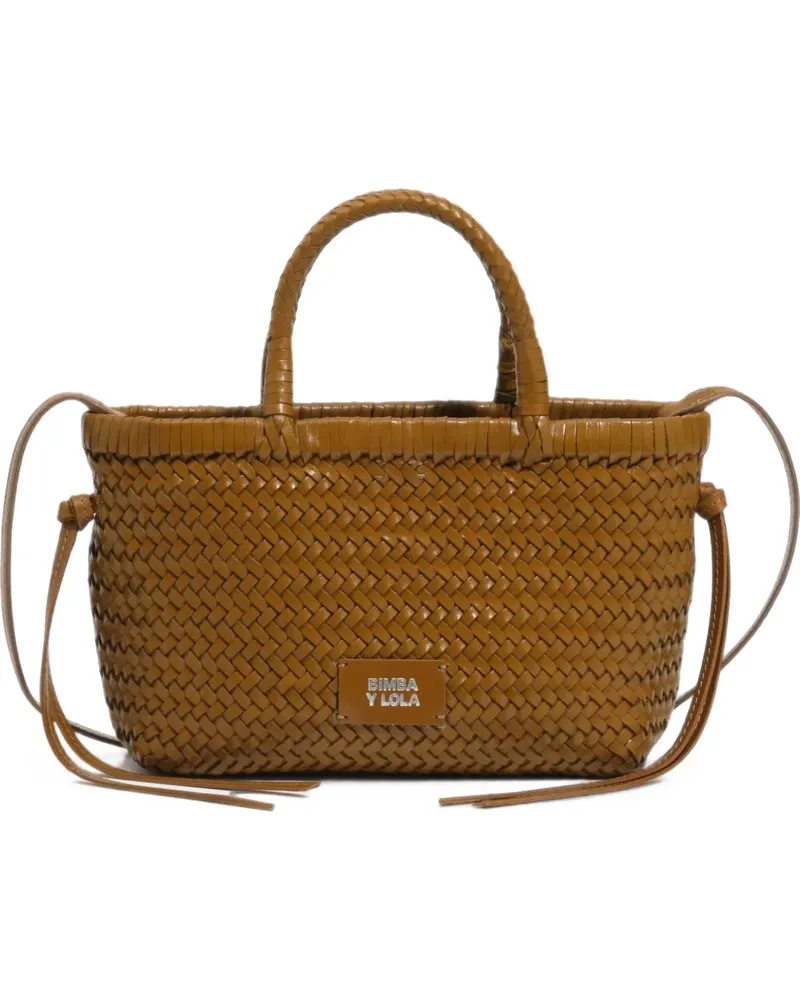BIMBA Y LOLA Kleine Lime Umhängetasche mit Falten - Braun Braun