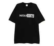 T-Shirt mit Print - Schwarz