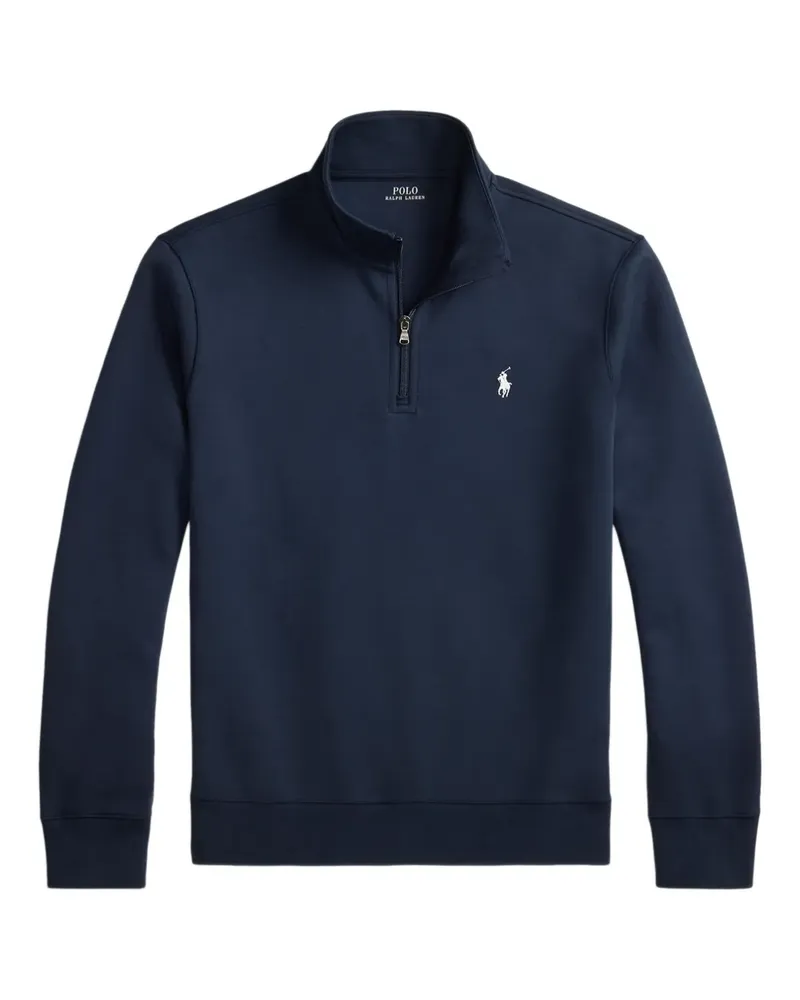 Ralph Lauren Poloshirt mit Reißverschluss - Blau Blau