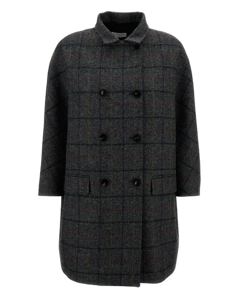 Alberto Biani Karierte Cabanjacke - Grau Grau