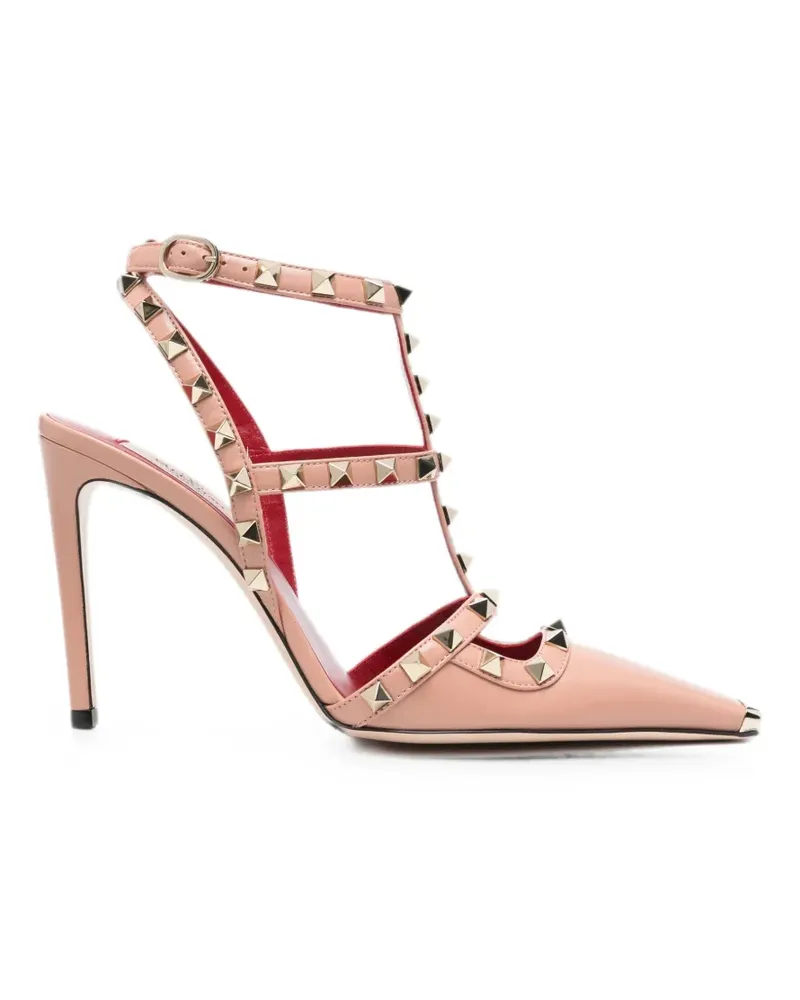 Valentino Garavani Rockstud caged pumps - Nude Nude