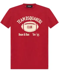 Dsquared2 T-Shirt mit Logo Rot