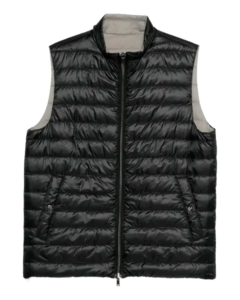 Herno reversible quilted vest - Schwarz Schwarz