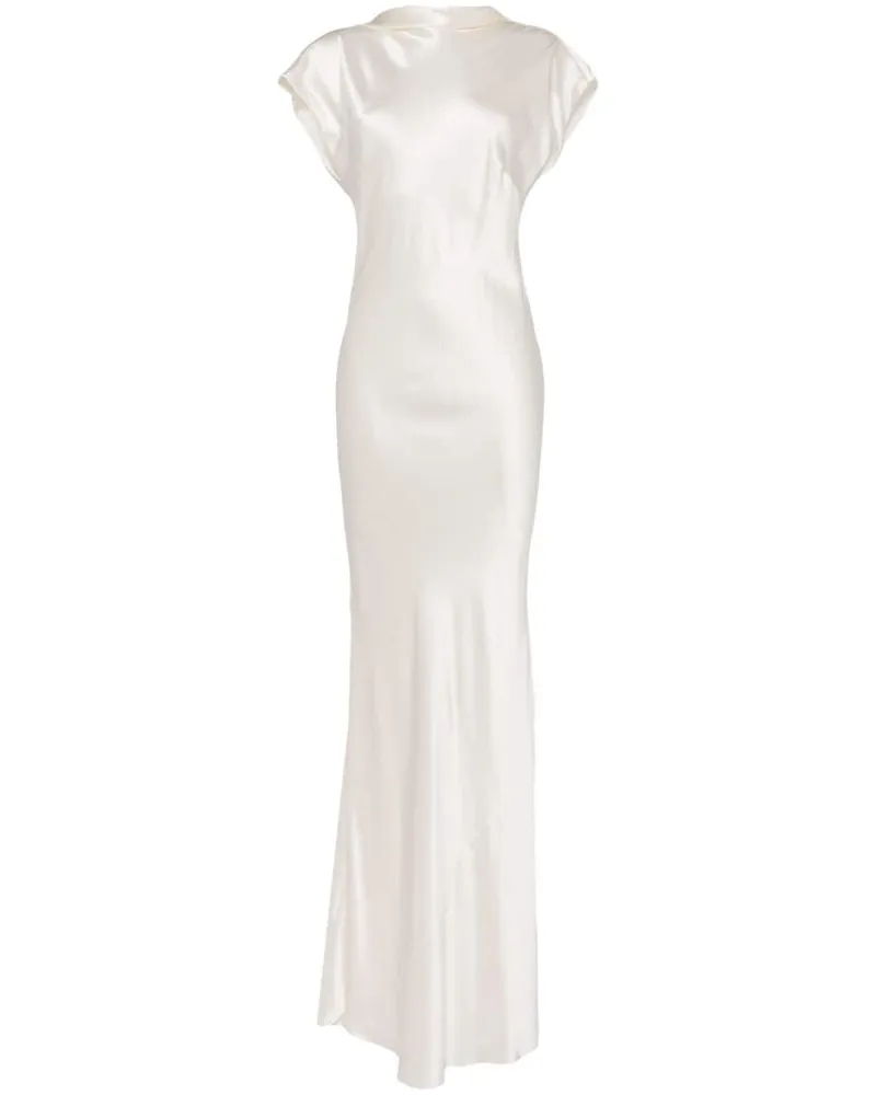 mason by michelle mason Ärmelloses Seidenkleid - Weiß Weiß