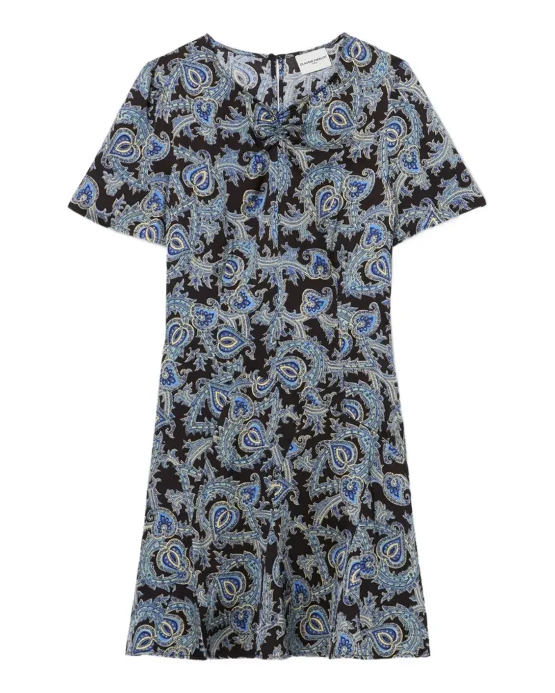 Claudie Pierlot Kleid mit Paisley-Print - Schwarz Schwarz
