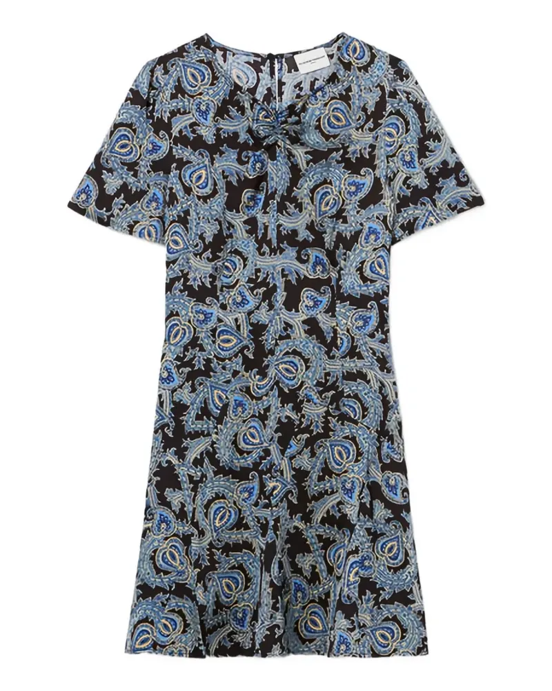 Claudie Pierlot Kurzes Kleid mit Print - Schwarz Schwarz