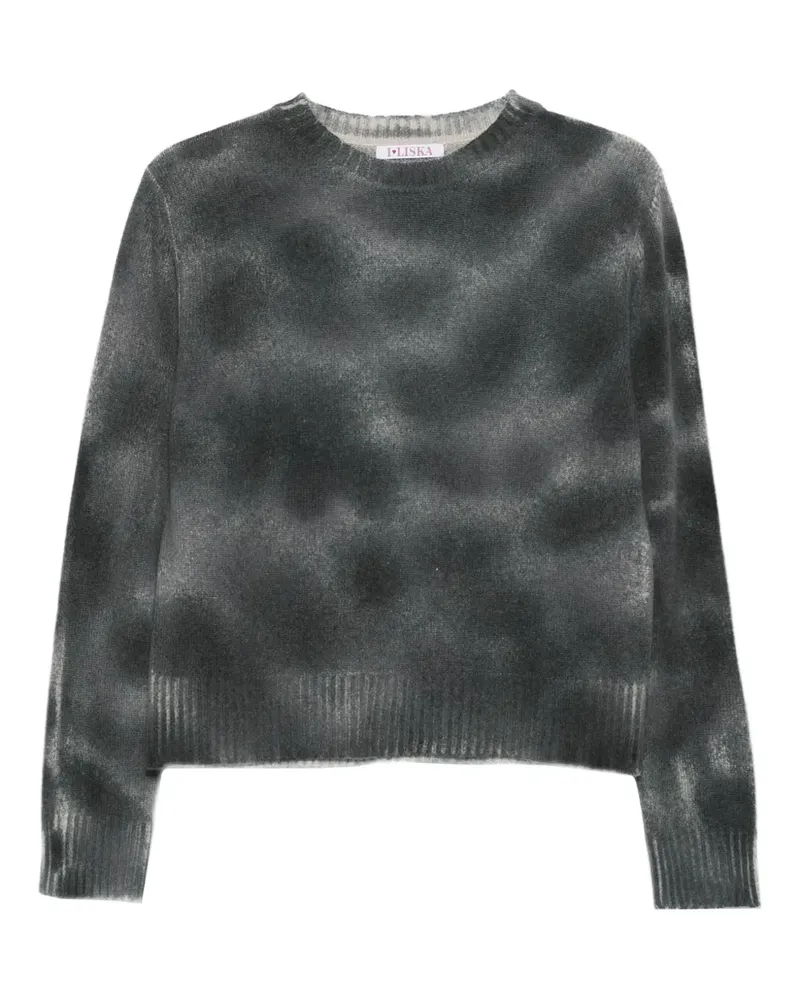 Liska Pullover mit Graffiti-Effekt - Schwarz Schwarz
