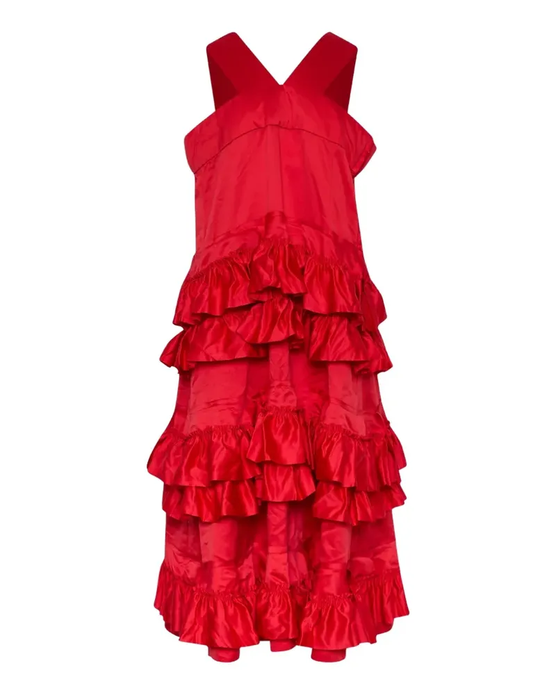 Comme des Garçons ruffled sleeveless dress - Rot Rot