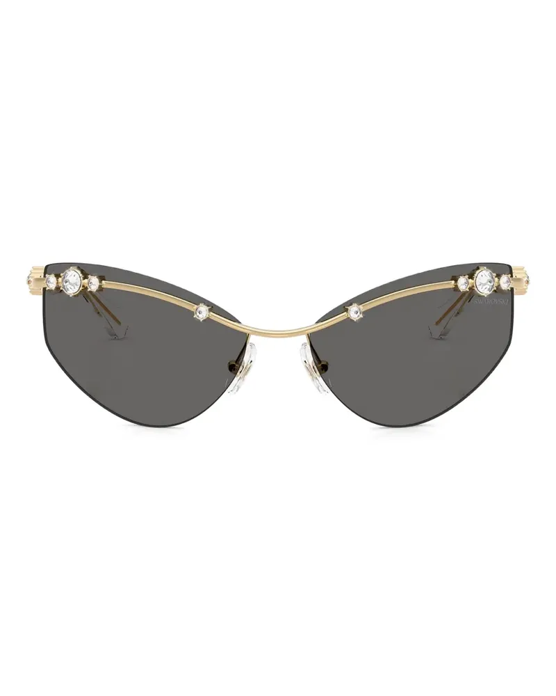 Swarovski Sonnenbrille mit Kristallen - Gold Gold