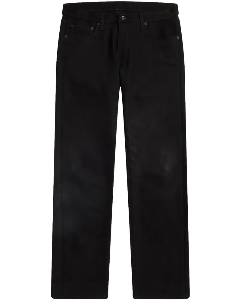 OFF-WHITE Gerade Jeans mit diagonalen Streifen - Schwarz Schwarz