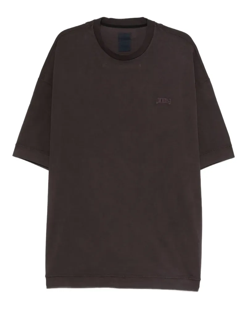 JUUN.J T-Shirt mit Logo-Stickerei - Violett Violett