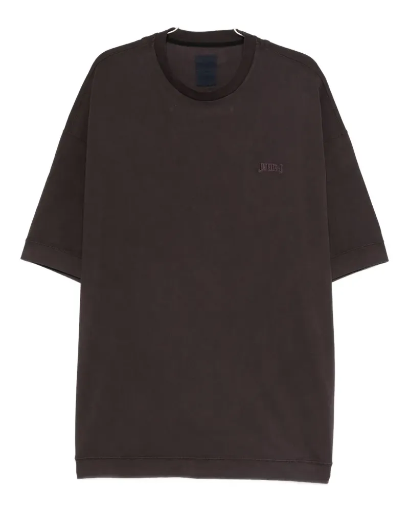 JUUN.J logo-embroidered T-shirt - Violett Violett