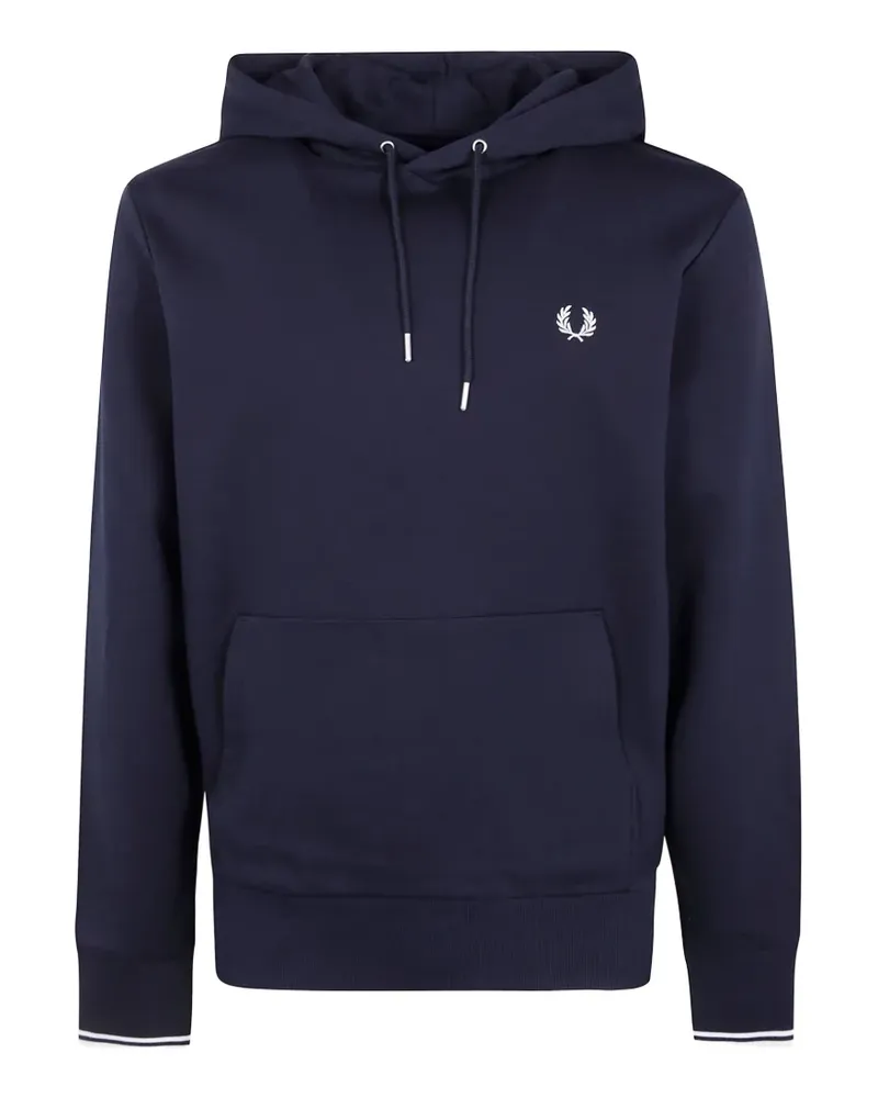 Fred Perry tipped hoodie - Blau Blau
