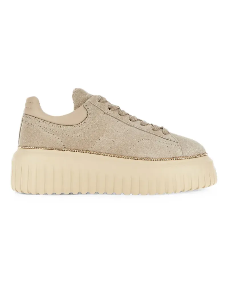 Hogan H-Stripes Sneakers - Nude Nude