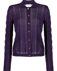 Bally Cardigan aus Monogramm-Jacquard Violett