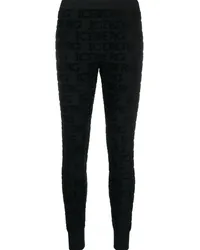 Iceberg Leggings mit Logo-Applikation Schwarz