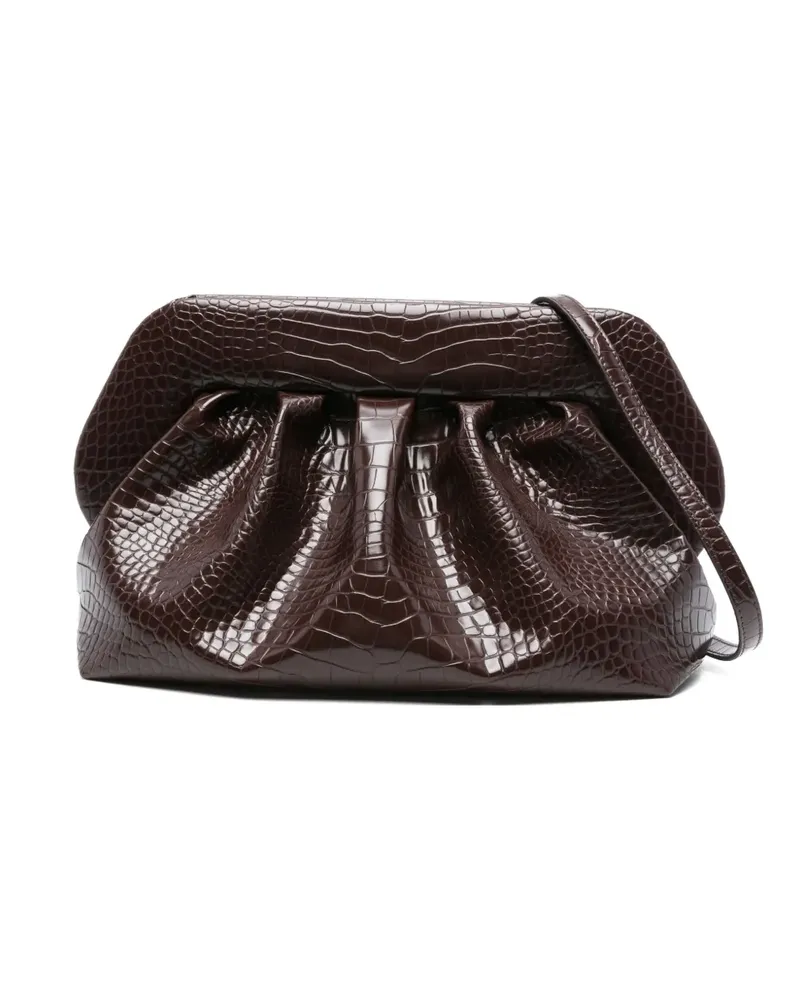 THEMOIRÈ Bios Clutch - Braun Braun
