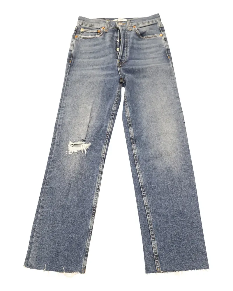 RE/DONE Jeans im Distressed-Look - Blau Blau