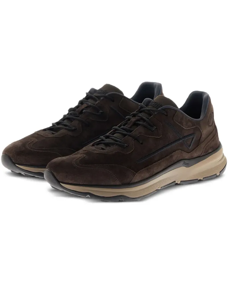 Herno Sneakers mit Wildledereinsätzen - Braun Braun