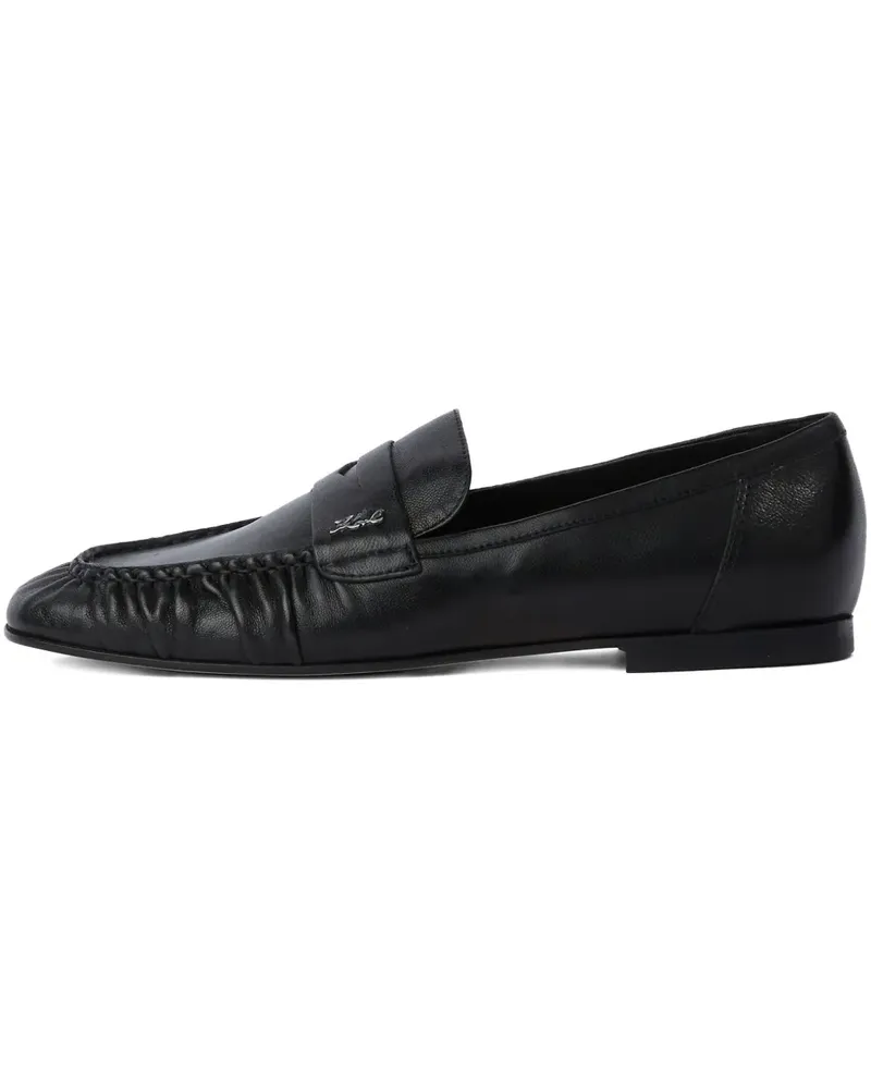 Karl Lagerfeld Loafer mit Logo-Schild - Schwarz Schwarz