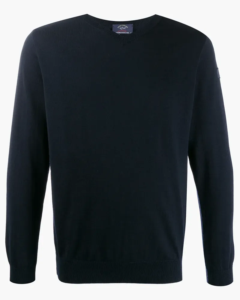 Paul & Shark Pullover mit V-Ausschnitt - Blau Blau