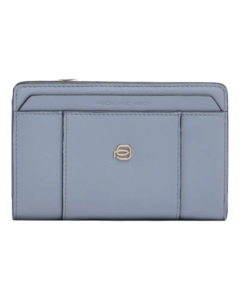 Piquadro zip closure wallet - Blau Blau