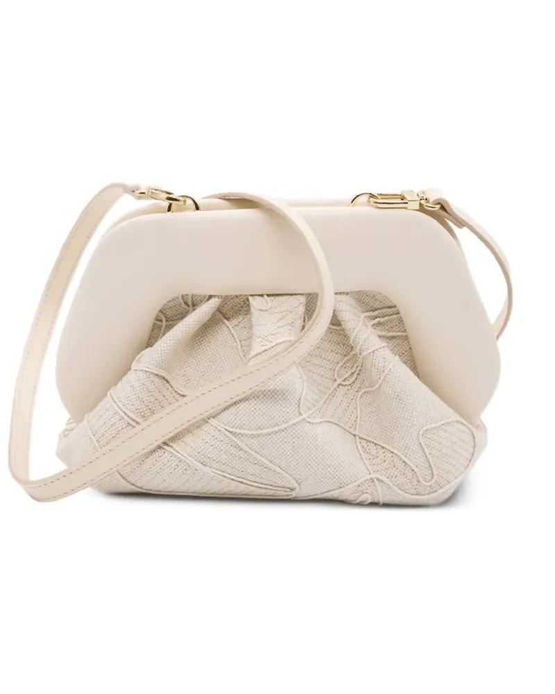 THEMOIRÈ Kleine Bios Ricamo Clutch mit Stickerei - Nude Nude