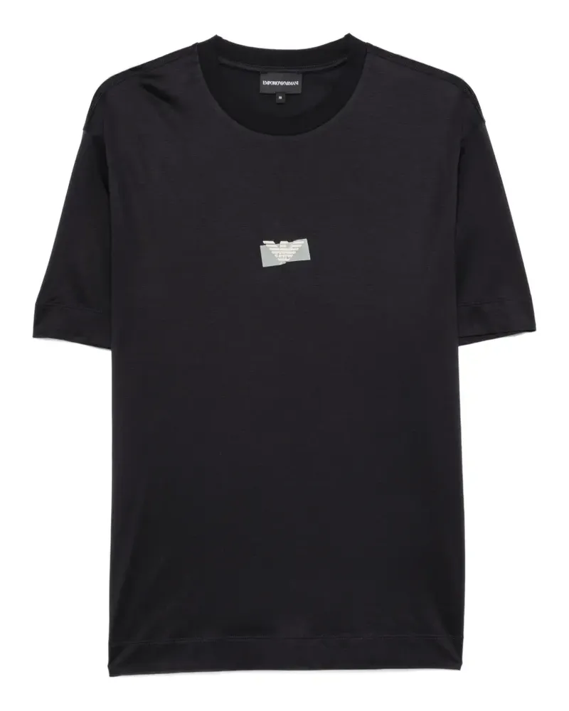 Emporio Armani T-Shirt mit Logo-Print - Schwarz Schwarz