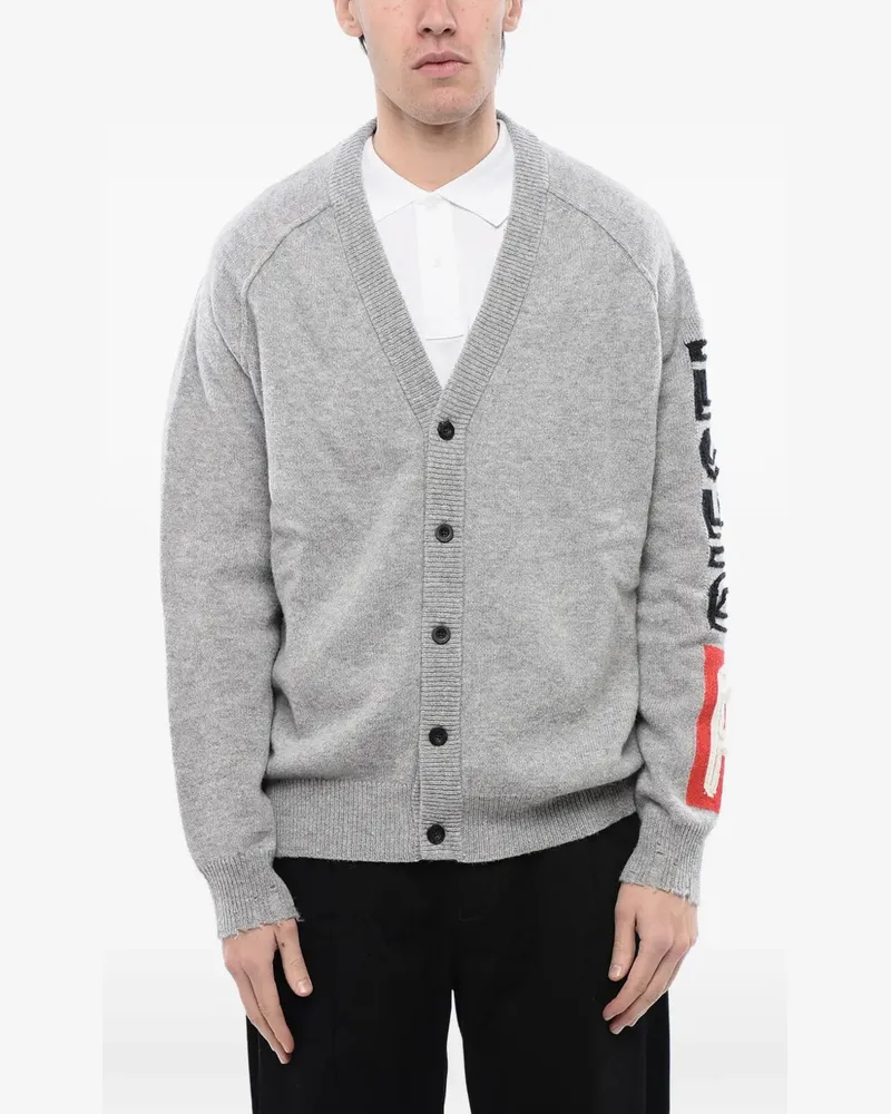 Diesel Cardigan mit V-Ausschnitt - Grau Grau