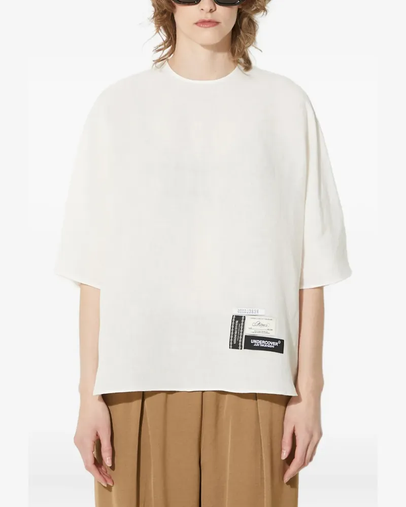 Undercover short-sleeve blouse - Weiß Weiß