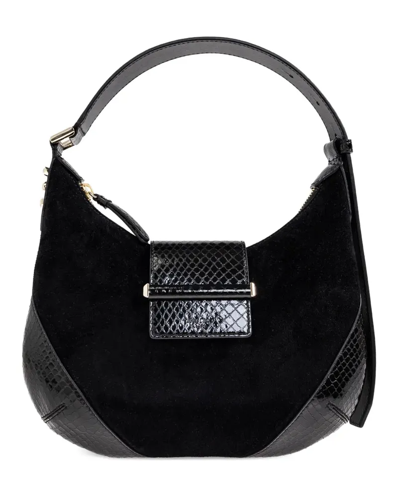 Jimmy Choo Schultertasche aus Wildleder - Schwarz Schwarz