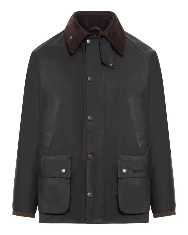 Barbour Jacke mit Cordkragen - Grau Grau