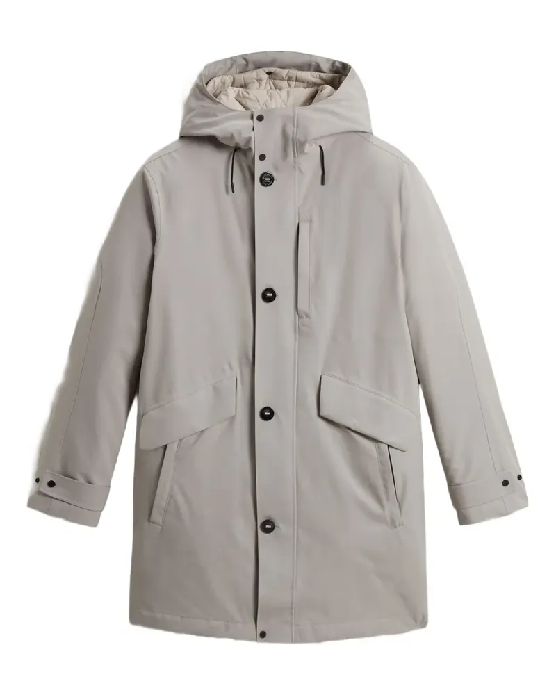 Woolrich hooded raincoat - Grau Grau